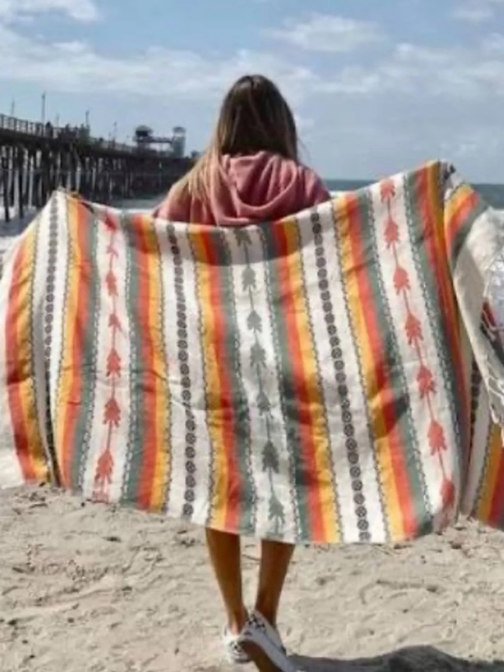 NWT RARE Sand Cloud Serape Towel